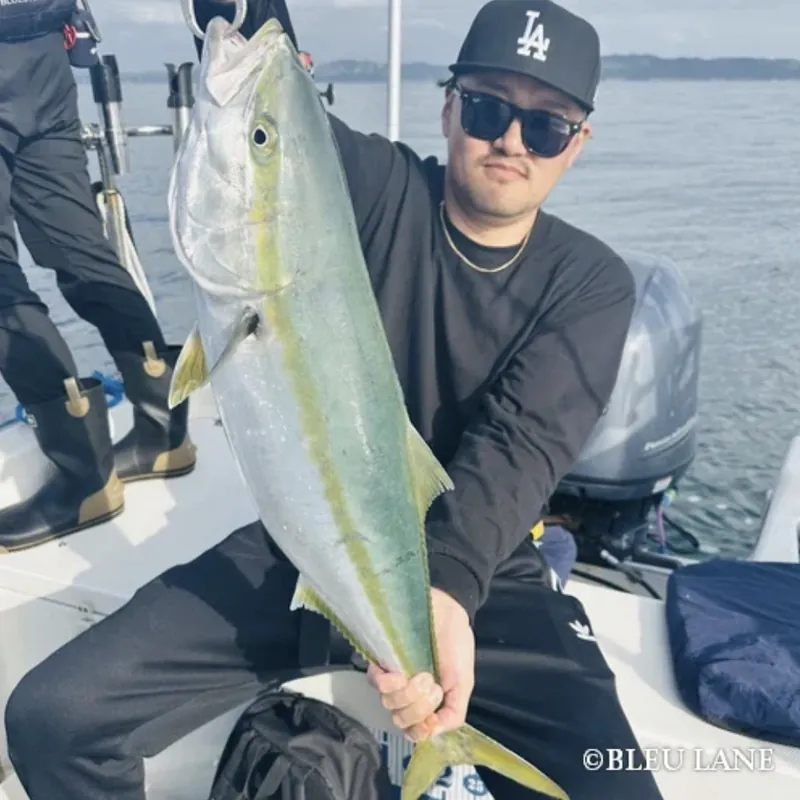 Guest with a large catch aboard BLEU LANE